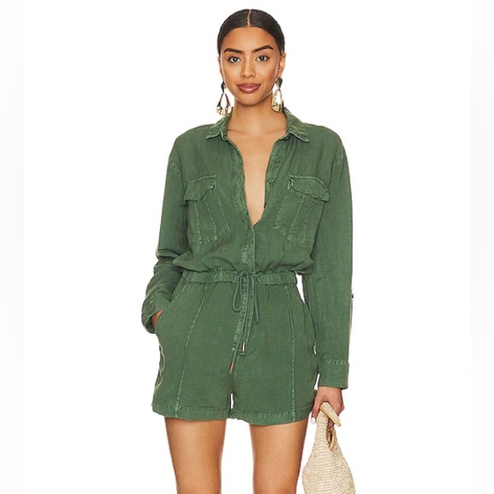NWT Young Fabulous & Broke Lake Side Romper Palm Pigment Size S